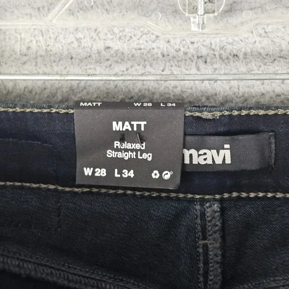 Mavi Matt‎ Jeans Mens 28x34 Gray Williamsburg Relaxed Straight Leg M0033728379 - Picture 8 of 11